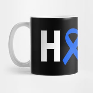 Hope Colon Cancer Awareness Zodiac Ribbon Support Gift Mug